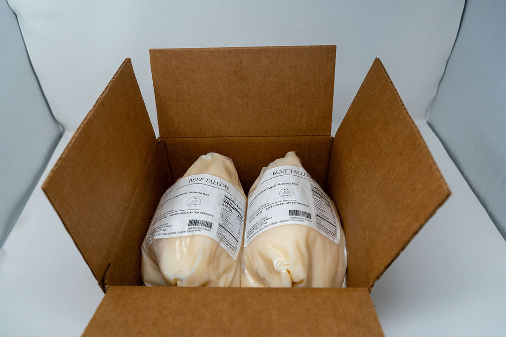 100% Pure Grass-fed Beef Tallow - Ready-to-use - Traditional 10LBS Box