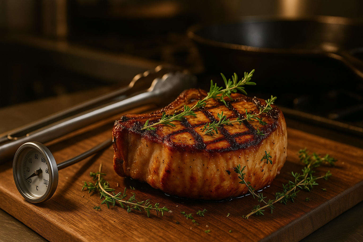 cooking pork loin chop